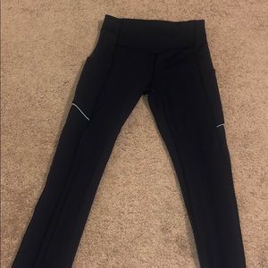 Lulu dark navy tights. Size 4